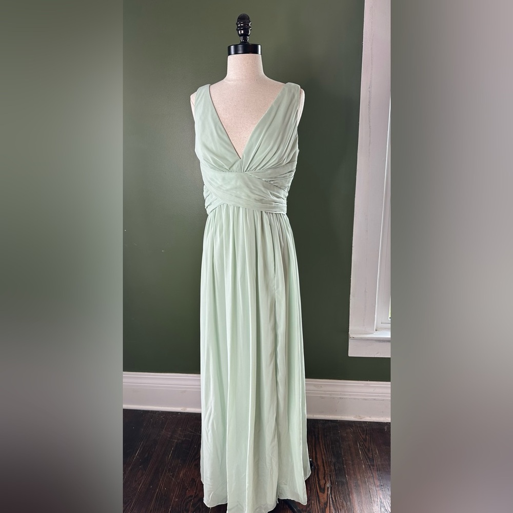 Sage/Mint Maxi Bridesmaid Dress